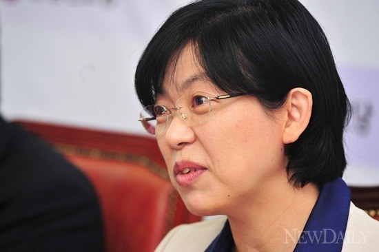 ▲ 종북 논란의 근원지인 통합진보당 이정희 대표. ⓒ이종현 기자