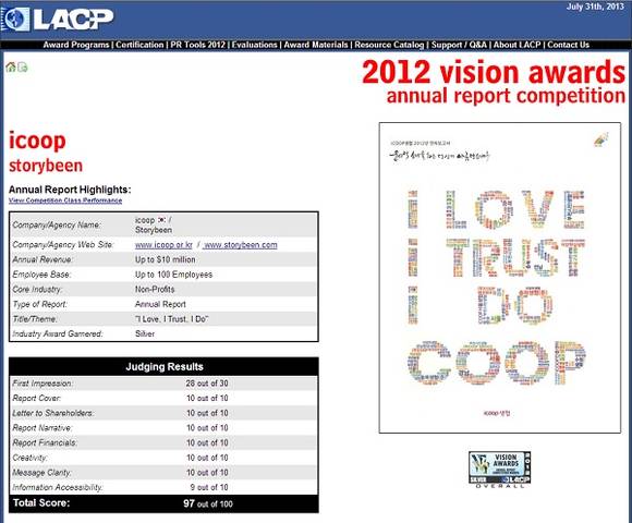 ▲ LACP 홈페이지