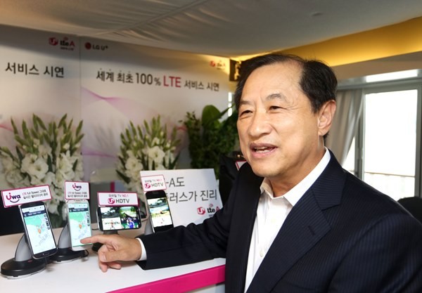 ▲ 지난달 31일 열린 LGU+ 기자간담회에 참석한 이상철 대표