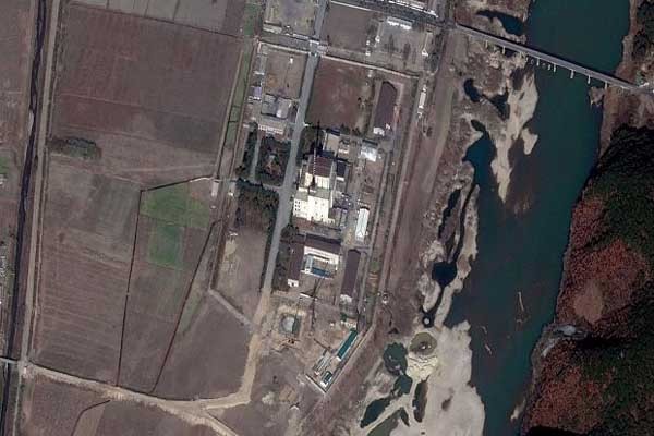 ▲ 美디지털 글로브가 촬영한 북한 영변 핵시설 단지의 모습.