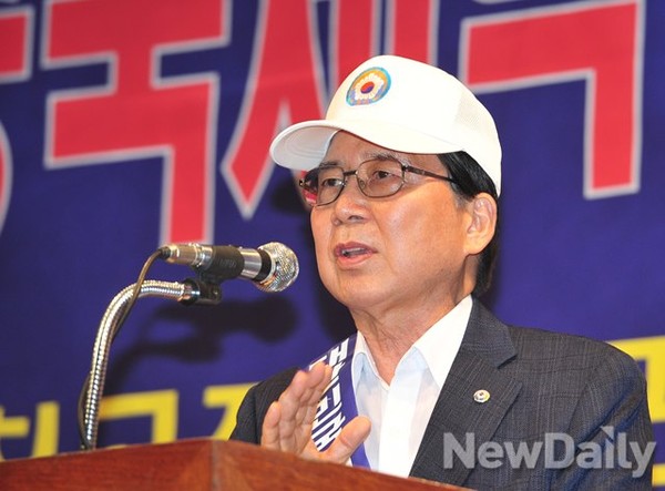 ▲ 구재태 대한민국재향경우회장.ⓒ 뉴데일리 정상윤, 이미화 기자