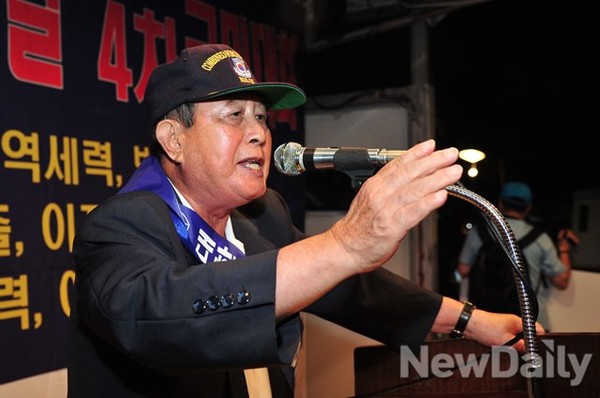 ▲ 이상훈 애국단체총연합회 상임회장.ⓒ 뉴데일리 정상윤, 이미화 기자