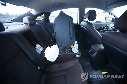 ▲ 김종률 충북도당위원장의 차안ⓒ연합뉴스