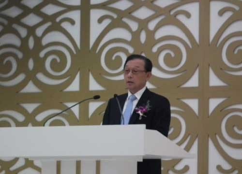 ▲ 황영준 (주)나섹글로벌 회장이 환영사를 하고 있다. 황 회장은 정의실현국민연대 공동준비위원장이다.