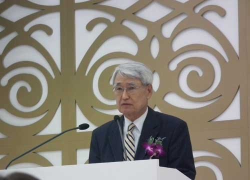 ▲ 박 근 前유엔 대사가 축사를 하고 있다.