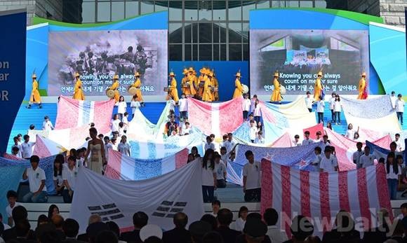 ▲ [함께 지켜온 60년, 함께 나아갈 60년]을 주제로한 이 7월 27일 오전 서울 전쟁기념관에서 정부 주관으로 거행됐다. ⓒ 뉴데일리DB