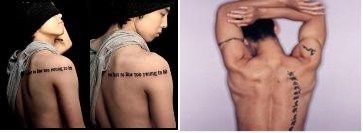 ▲ 타투 마니아로 잘 알려진 축구선수 데이비드 베컴 ⓒ엠포리오 아르마니 언더웨어