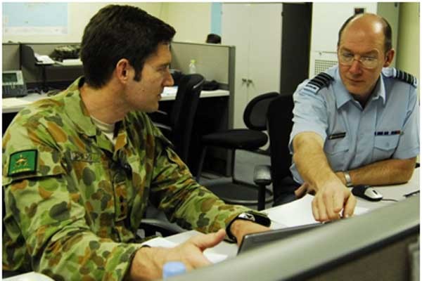 ▲ UFG 훈련에 참가한 다국적 협조반 요원.