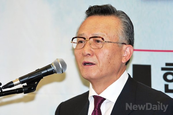 ▲ 명예위윈장을 맡은 박관용 전 국회의장 ⓒ 이종현 기자