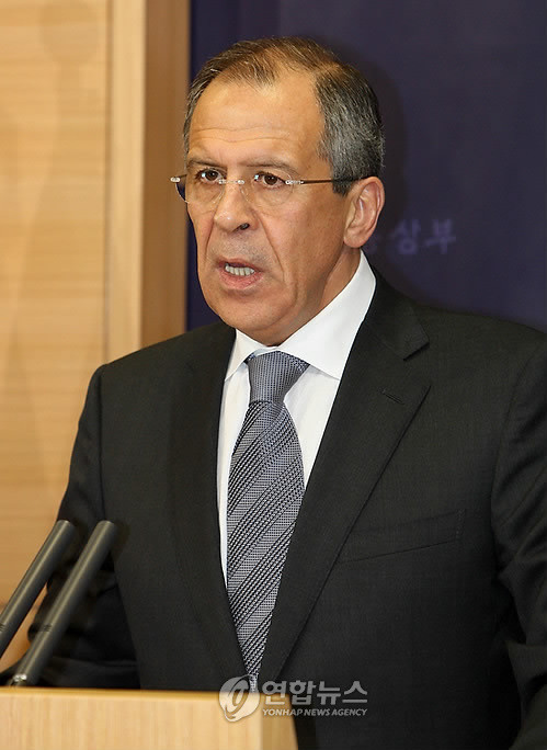 ▲ 라브로프 러시아 외교장관. ⓒ연합뉴스