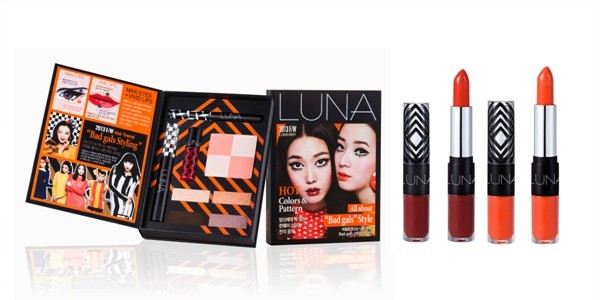 ▲ 애경의 색조 전문 브랜드 루나가 2013 F/W  시즌 트렌드 라인 루나웨이의 신제품 '배드갤스 스타일' 선보인다. @애경