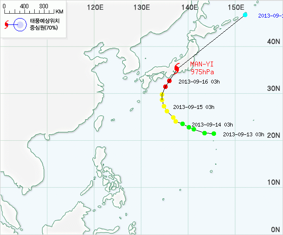 ▲ ⓒ 기상청 태풍정보