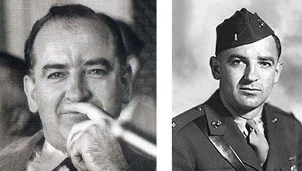 ▲ 메카시 상원의원. 세계대전에도 참전했다.