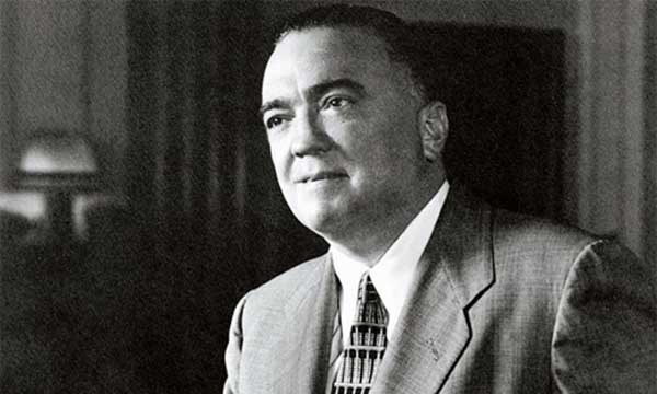 ▲ 존 에드가 후버 FBI 국장. 8명의 대통령을 모셨다.