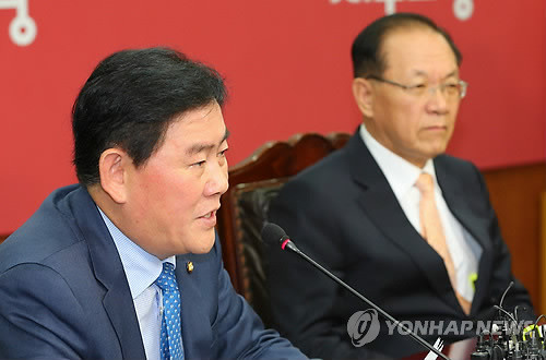 ▲ 최경환 새누리당 원내대표가 17일 오전 여의도 당사에서 열린 긴급최고위원회의에서 발언하고 있다.ⓒ연합뉴스