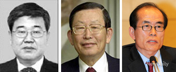 ▲ 박근혜 대통령은 23일 차관급 정무직 인사를 단행했다. 왼쪽부터 기상청장에 고윤화 전 환경부 대기보전국장, 국사편찬위원회 위원장에 유영희 역사학회 전 회장, 경제사회발전노사정위원회 상임위원의 최영기 전 노사정위 상무위원. ⓒ 뉴데일리 (청와대 제공)