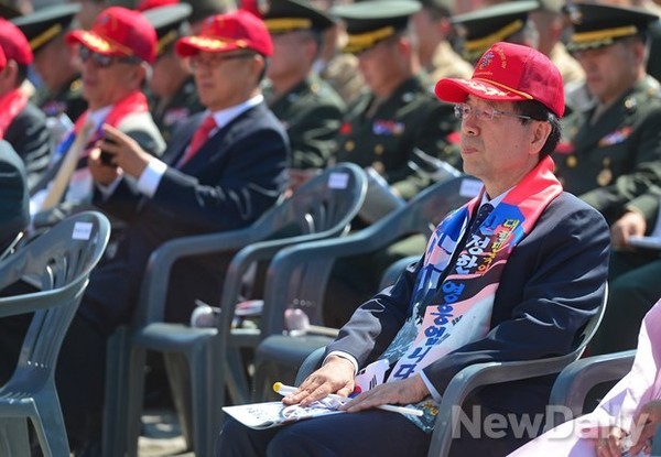 ▲ 서울수복 63주년 기념행사에 참석한 박원순 서울시장ⓒ정상윤