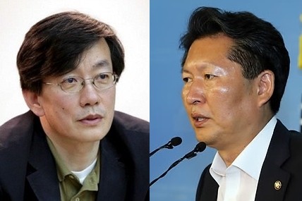 ▲ 손석희 JTBC 보도부문 사장(좌)과 민주당 정청래 의원. ⓒ연합뉴스