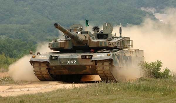 ▲ K2 흑표 전차.