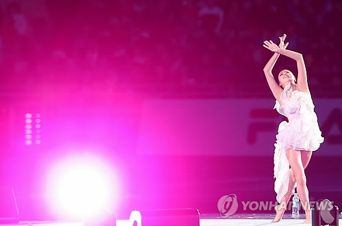 ▲ 지난해 대구에서 열린 전국체육대회 개막식에는 손연재가 축하공연을 했다ⓒ연합뉴스