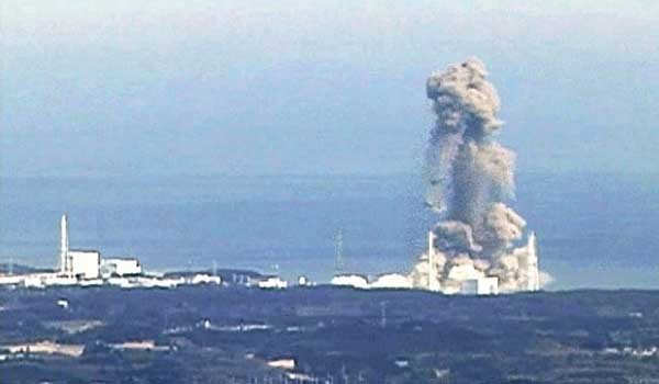 ▲ 2011년 3월 후쿠시마 원전 4호기 폭발장면.