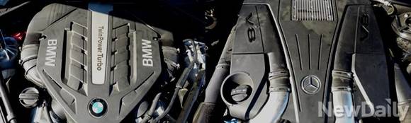 ▲ 럭셔카들의 엔진 ⓒ뉴데일리