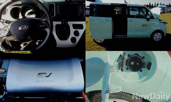 ▲ 기아차 레이EV의 모습 ⓒ뉴데일리