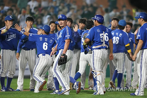 ▲ 삼성 라이온즈 선수단ⓒ연합뉴스