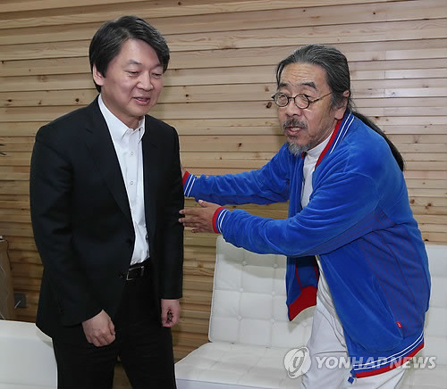 ▲ 이외수와 안철수. 둘 다 뭔가 칙칙한 분위기라는게 공통점이다.ⓒ