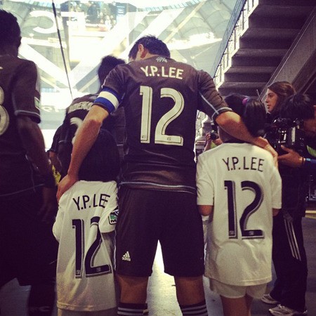 ▲ 이영표 은퇴경기. ⓒ밴쿠버 페이스북