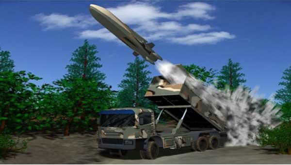▲ 지상발사형 타우러스 미사일 상상도. MBDA 측이 우리 군과 함께 개발할 예정이다. [사진: MBDA 제공]