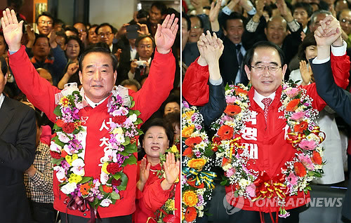 ▲ ⓒ서청원 후보(왼쪽)와 박명재 후보(오른쪽)