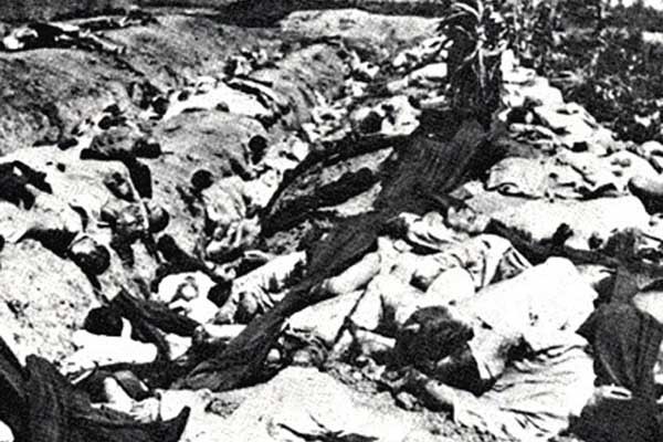 ▲ 제주 4.3사건 당시 희새자들의 시신.