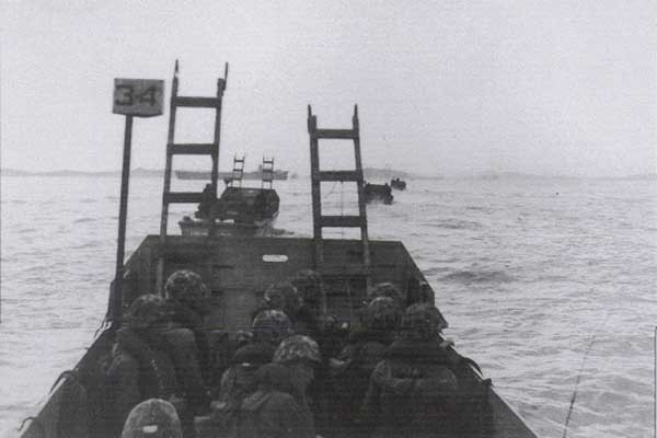 ▲ 6.25전쟁 당시 인천상륙작전에 참가한 상륙주정. 홍대선 하사도 이 상륙주정으로 북괴군에 맞섰다.