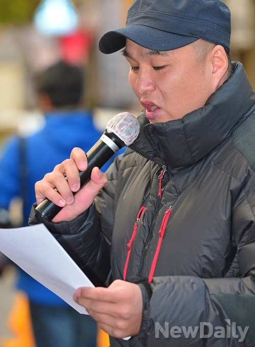 ▲ 윤형진 대한민국어버이연합 청년 봉사단 회원ⓒ정상윤