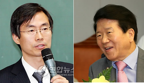 ▲ ▲ 민주당 조경태의원(왼쪽)과 박병석의원 ⓒ연합뉴스