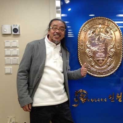 ▲ 이외수 씨가 자신의 트위터에 올린 평택 2함대 강연 인증사진.