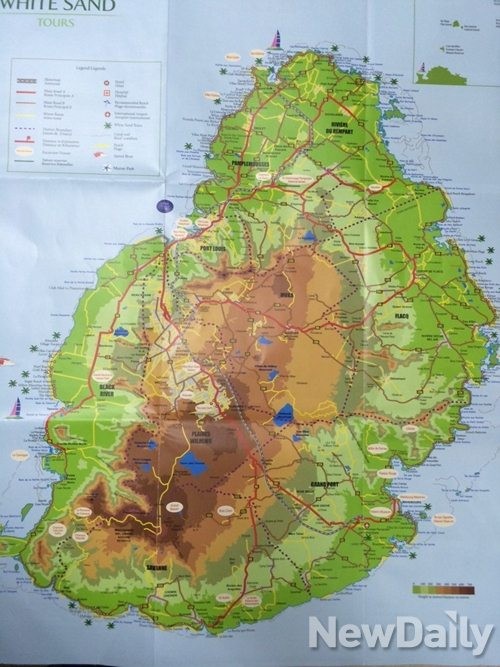 ▲ 모리셔스 지도.