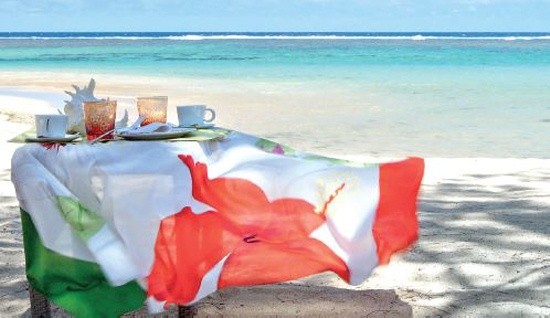 ▲ 소피텔 쏘 모리셔스의 모든 인테리어와 소품들은 모두 디자이너 겐조가 디자인 했다.