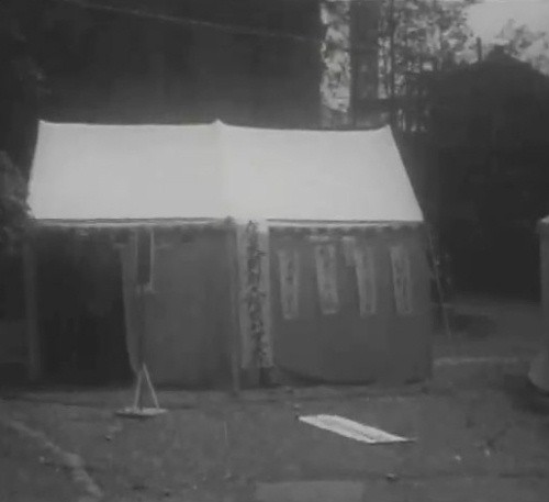 ▲ 일본 국제적십자 본사 앞 천막 농성.