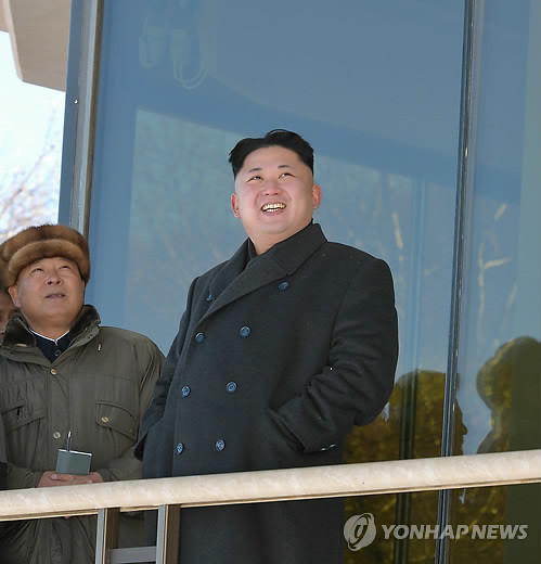 ▲ 환하게 웃고 있는 북한 김정은. ⓒ연합뉴스