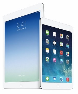 ▲ 아이패드 에어와 미니 레티나, ⓒ애플 홈페이지 캡쳐