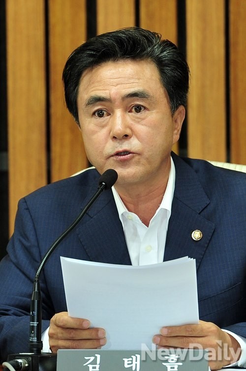 ▲ 새누리당 김태흠 원내대변인.ⓒ이종현 기자