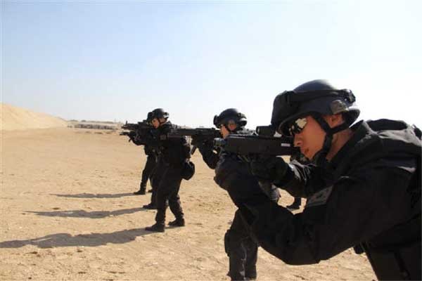 ▲ 사격 훈련 중인 아크부대. 707 특임대 소속이다.