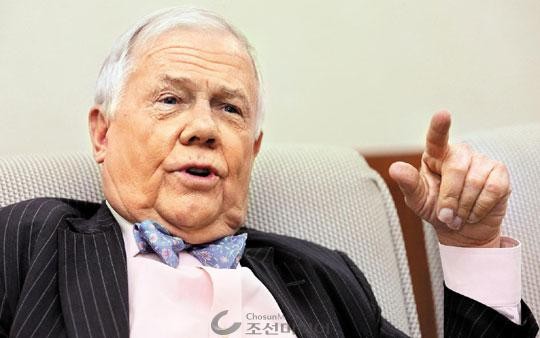 ▲ "남북 통합이 시작된다면 내 전 재산을 북한에 투자하고 싶다"고 밝힌 짐 로저스 로저스홀딩스 회장. ⓒ 조선일보