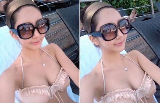 ▲ 볼륨 몸매로 화제가 된 박현선.ⓒ박현선 블로그