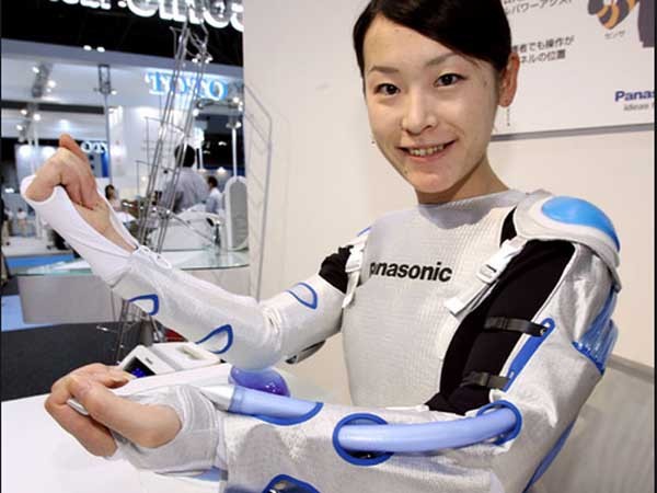 ▲ 일본 파나소닉이 만든 상체 외골격 로봇의 형상.