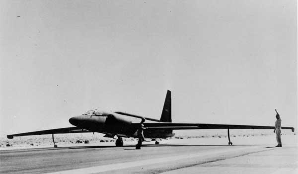 ▲ 초창기 U-2 고공정찰기의 모습. 1960년 5월, 1962년 10월, 격추된 바 있다.