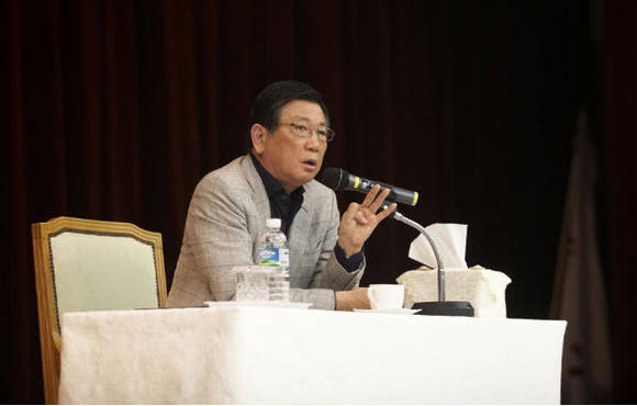 ▲ 박삼구 회장이 1월 12일 용인에 있는 금호아시아나 인재개발원에서 실시된 금호타이어 전략경영세미나에 참석했다 ⓒ금호아시아나그룹 제공