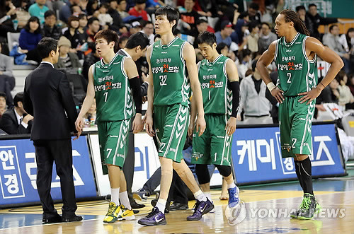 ▲ 원주 동부 프로미 선수들ⓒ연합뉴스